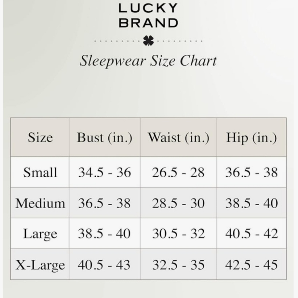 Lucky Brand 4 pieces Pajama Set Suze: Various - Picture 5 of 5